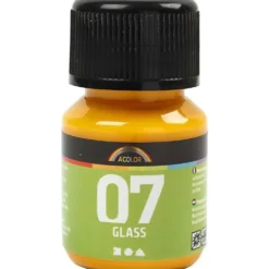 A-Color Glas, gul, 30 ml/ 1 flaska