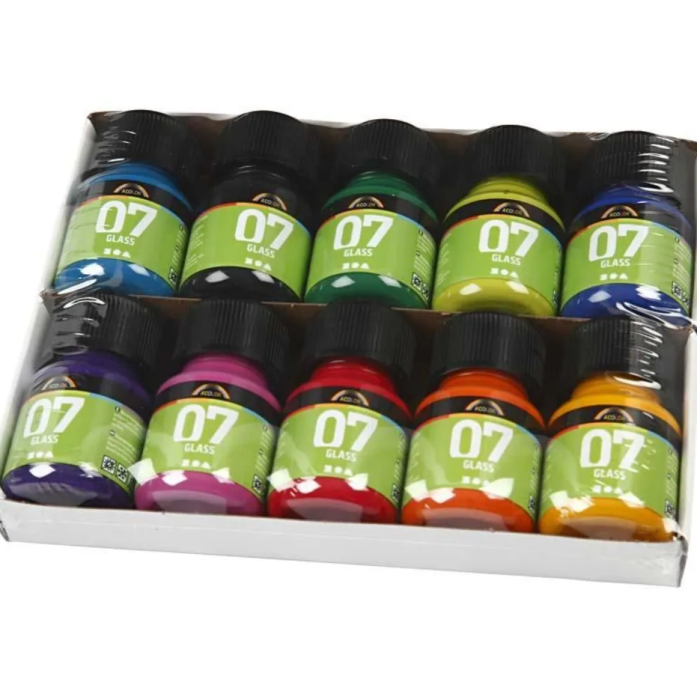 A-Color Glas, mixade färger, 10x30 ml/ 1 förp.