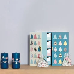 Adventskalender i trä som kan dekoreras, stl. 55,5x27,5 cm, 1 st.