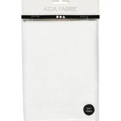 Aidatyg, stl. 50x50 cm, 70 rutor per 10 cm, vit, 1 st.