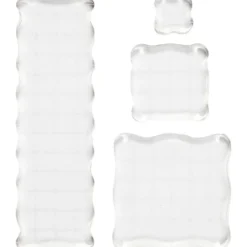 Akrylblock, stl. 2,5x2,5+5x5+7,6x7,6+5x16,5 cm, tjocklek 1 cm, 4 st./ 1 förp.