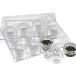 Akrylburkar, H: 20 mm, Dia. 35 mm, 10 ml, 12 st./ 1 set