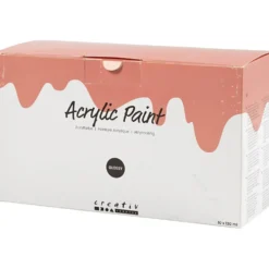Akrylfärg Blank, mixade färger, 10x120 ml/ 1 förp.