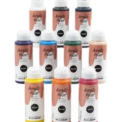 Akrylfärg Blank, mixade färger, 10x120 ml/ 1 förp.