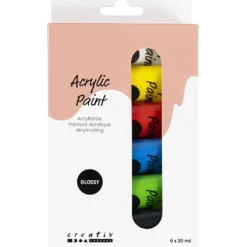 Akrylfärg Blank, standardfärger, 6x20 ml/ 1 förp.