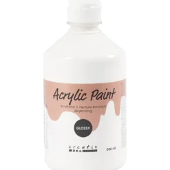 Akrylfärg Blank, vit, 500 ml/ 1 flaska