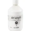 Akrylfärg, halvblank, täckande, vit, 500 ml/ 1 flaska