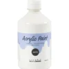 Akrylfärg Matt, vit, 500 ml/ 1 flaska