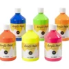 Akrylfärg Neon, neonfärger, 6x500 ml/ 1 förp.