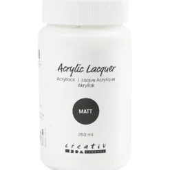 Akryllack, matt, 250 ml/ 1 flaska