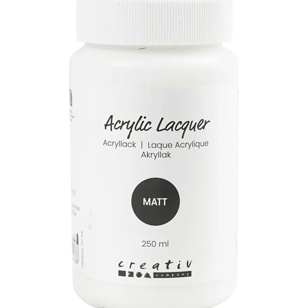 Akryllack, matt, 250 ml/ 1 flaska