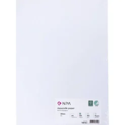 Akvarellpapper, A4, 180 g, vit, 100 ark/ 1 förp.