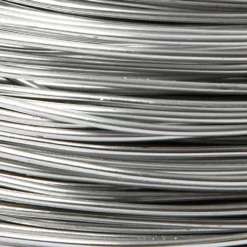 Aluminiumtråd, rund, tjocklek 2 mm, silver, 100 m/ 1 rl.