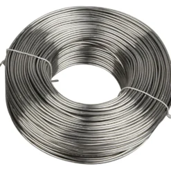 Aluminiumtråd, rund, tjocklek 2 mm, silver, 100 m/ 1 rl.