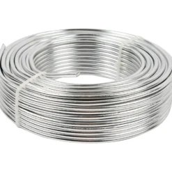 Aluminiumtråd, rund, tjocklek 3 mm, silver, 29 m/ 1 rl.