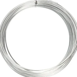 Aluminiumtråd, Rund, tjocklek 2 mm, silver, 10 m/ 1 rl.