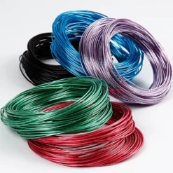 Aluminiumtråd, tjocklek 1,5 mm, mixade färger, 100 m, 5x20 m/ 1 förp.