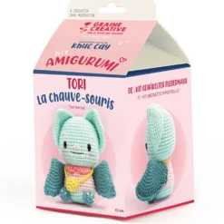 Amigurumi Virkningskit, Fladdermusen Tori, stl. 13 cm, 1 förp.