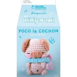 Amigurumi Virkningskit, Grisen Poco, 1 förp.