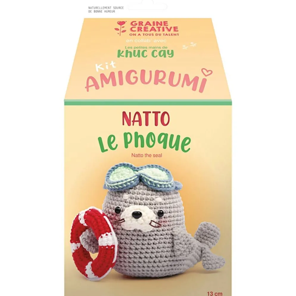 Amigurumi Virkningskit, Sälen Natoo, stl. 13 cm, 1 förp.