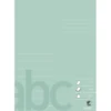 Anteckningsbok, A4, stl. 21x29,7 cm, Antal sidor 80, ½ sida tom, ½ sida 8 linjer 19,5 mm, 70 g, dusty grön, 10 st./ 1 förp.