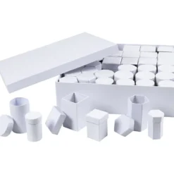 Askar, stl. 4,5x7 + 6x9 cm, vit, 36 set/ 1 förp.