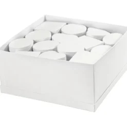Askar, stl. 10x5 + 12x5 cm, vit, 27 st./ 1 förp.