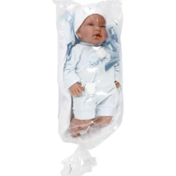Babydocka, stl. 44 cm, ljusblå, 1 st.