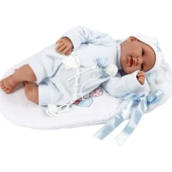 Babydocka, stl. 44 cm, ljusblå, 1 st.
