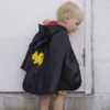 Baby Spindel/Fladdermusmantel, stl. 1-2 år, svart, 1 st.