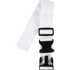 Bagagebälte, B: 5 cm, stl. 92-164 cm, vit, 1 st.