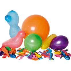 Ballonger, blandade färger och former, 200 st./ 1 påse