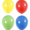 Ballonger, Dia. 41 cm, blå, grön, röd, ljusgul, 4 st./ 1 förp.