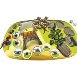 beleduc Dino Run, stl. 41x65 cm, DE,ENG,FR, 21 delar/ 1 förp.