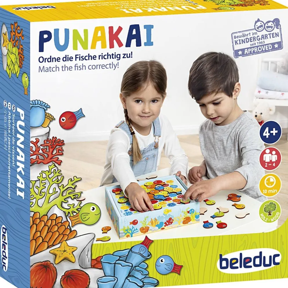 beleduc Punakai, stl. 24x24 cm, DE,ENG,FR, 45 delar/ 1 förp.