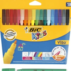 BIC Visa Fin Tusch, spets 1,6 mm, mixade färger, 18 st./ 1 förp.