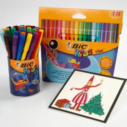 BIC Visa Fin Tusch, spets 1,6 mm, mixade färger, 18 st./ 1 förp.