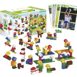 BiOBUDDi Byggklossar, Figurer, 240 st./ 1 set