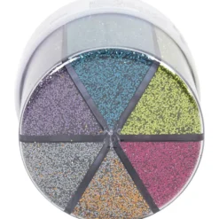 Bio-glimmer, mixade färger, 6x28 ml/ 1 burk