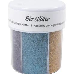 Bio-glimmer, mixade färger, 6x28 ml/ 1 burk