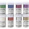 Bio-glimmer, mixade färger, 8x27 ml/ 1 förp.
