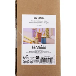Bio-glimmer, mixade färger, 8x27 ml/ 1 förp.