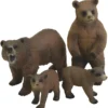 Björnfamilj, H: 3-10 cm, L: 5-9 cm, 4 st./ 1 set
