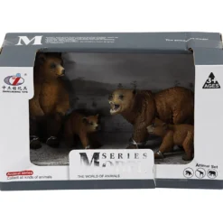 Björnfamilj, H: 3-10 cm, L: 5-9 cm, 4 st./ 1 set