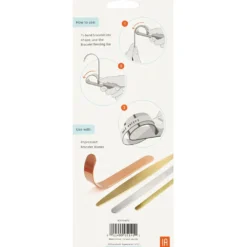 Böjverktyg och metallband till armband, L: 15 cm, B: 6-106 mm, aluminium, 1 set