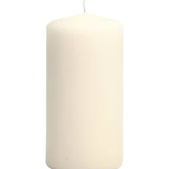 Blockljus, H: 100 mm, Dia. 50 mm, råvit, 12 st./ 1 förp.