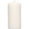 Blockljus, H: 100 mm, Dia. 50 mm, vit, 6 st./ 1 förp.