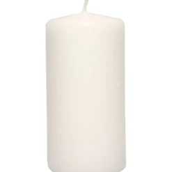 Blockljus, H: 100 mm, Dia. 50 mm, vit, 6 st./ 1 förp.