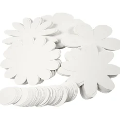 Blommor, Dia. 20 cm, 400 g, vit, 5x20 st./ 1 förp.