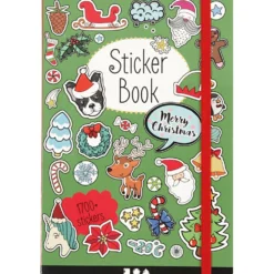 Bok med stickers, julmotiv, stl. 11,5x17 cm, ca. 1700 st., 76 ark, 1 st.
